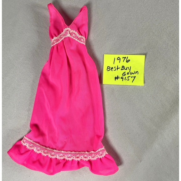 Barbie Fashion Doll Vtg Clothes Nightgown Pajamas PJs Robe Negligee Lot of 7 pcs - Picture 6 of 11